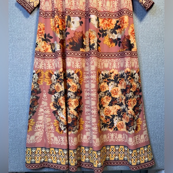 Anthropologie Vineet Bahl Embroidered Maxi Dress Size XSP - Picture 8 of 12